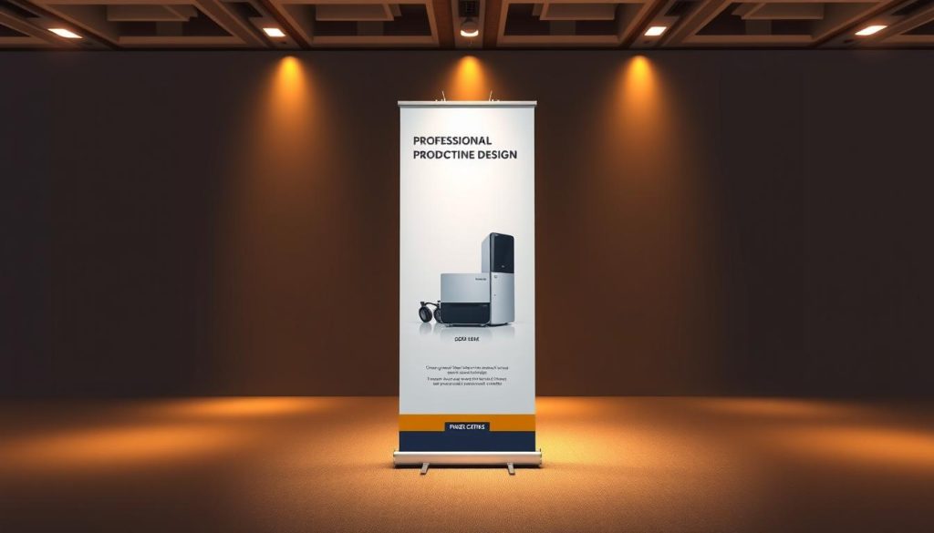 high-quality roll-up banner design for trade shows