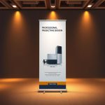 high-quality roll-up banner design for trade shows