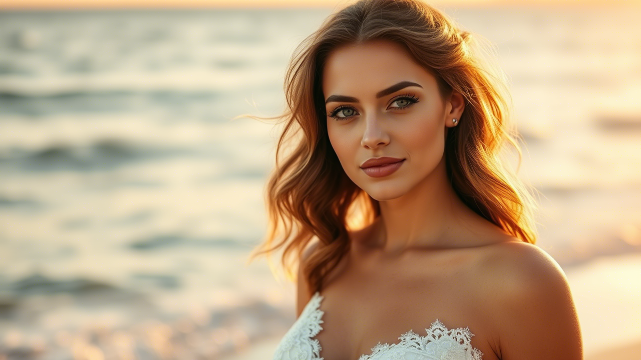 Fresh & Glowy Beach Bride Makeup