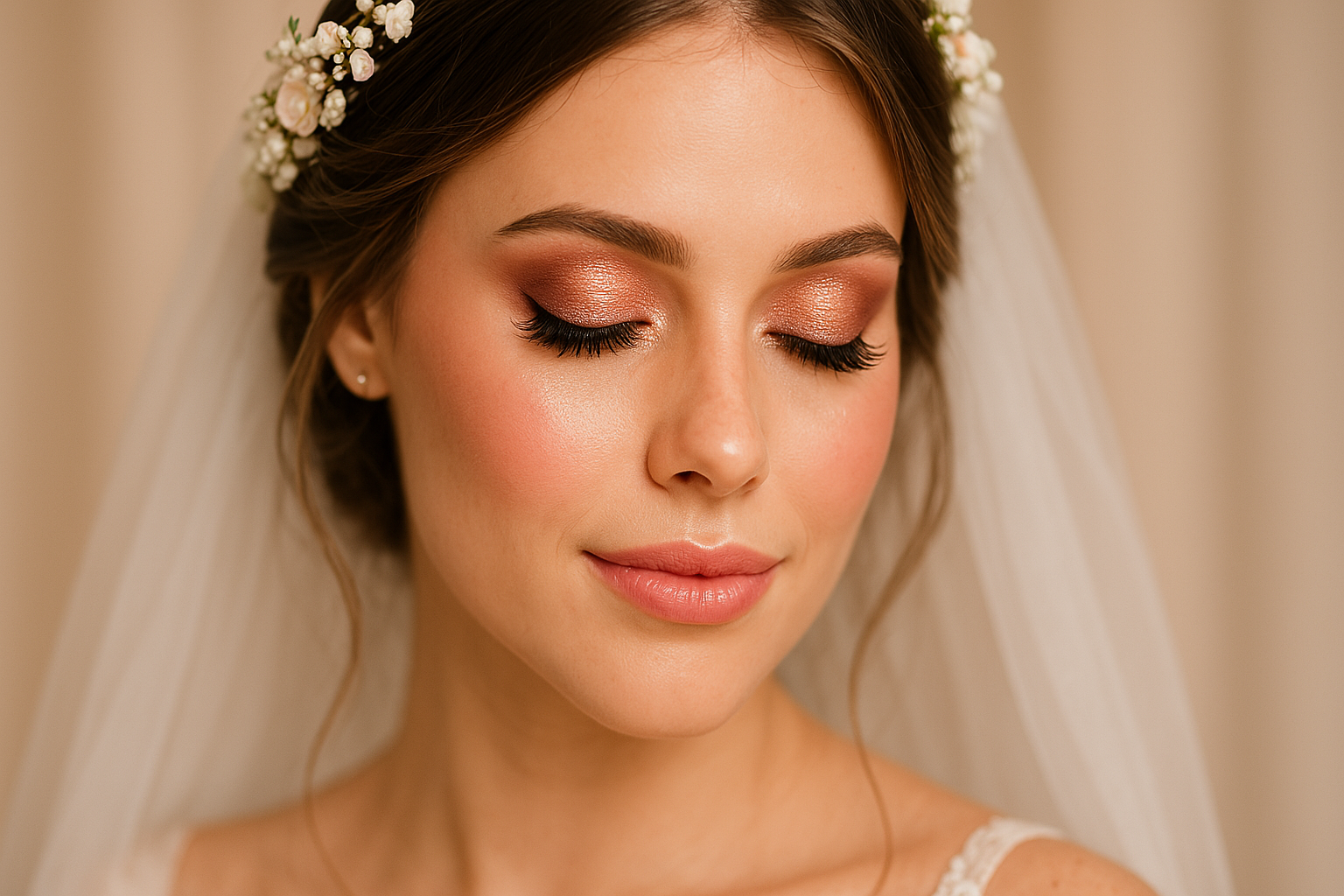 Romantic Rose Gold Eyes for Brides
