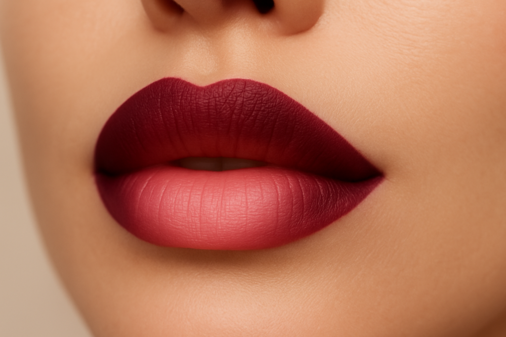 Ombré Lip Trend – Dark to Light Gradient