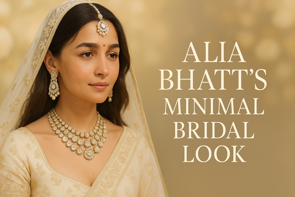 Alia Bhatt minimal bridal look