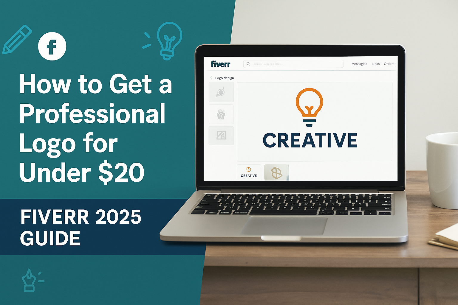 How to Get a Professional Logo for Under $20 with Fiverr [2025 Guide]