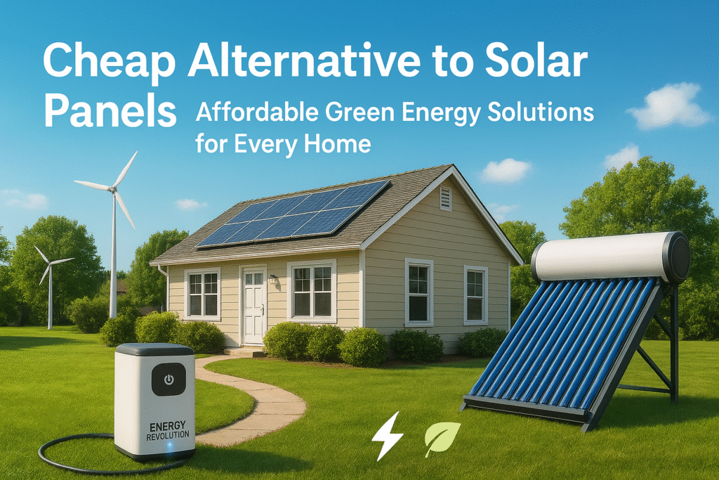 cheap alternative to solar panels