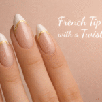 Modern French Tip with Gold Foil Luxury Nail Guide