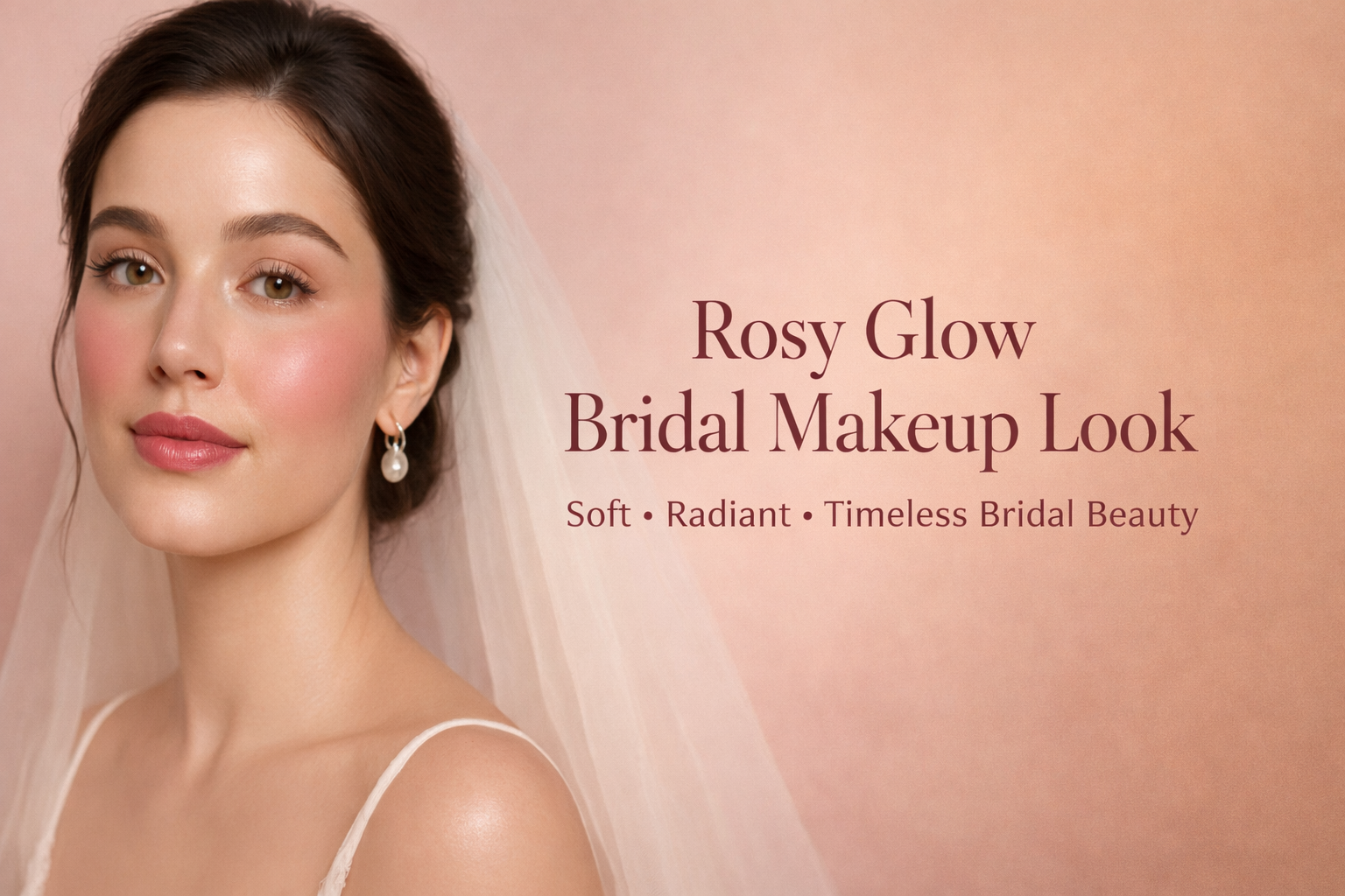 Rosy Glow Bridal Makeup Look: Guide to Soft, Radiant Wedding Beauty