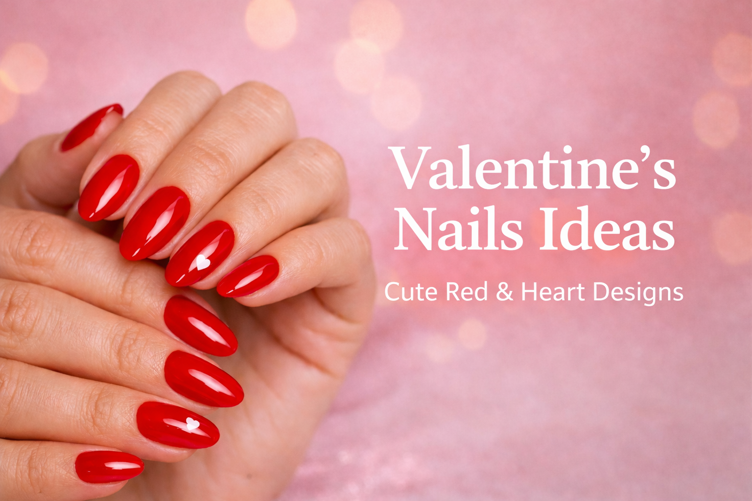 Valentine’s Nails Ideas: Cute Red & Heart Designs (Step-by-Step Guide)